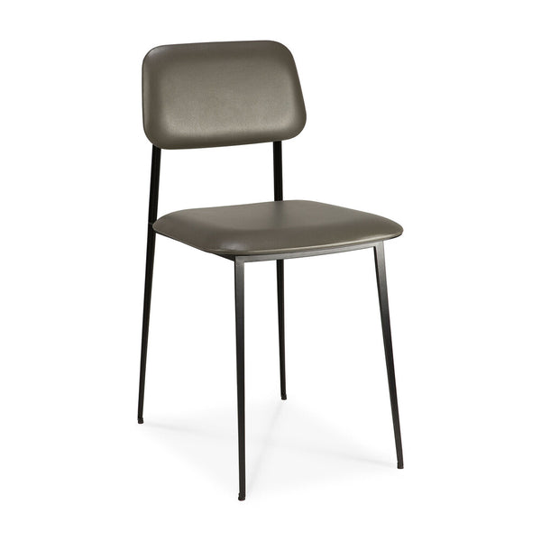 DC Dining Chair  - Olive Green Leather