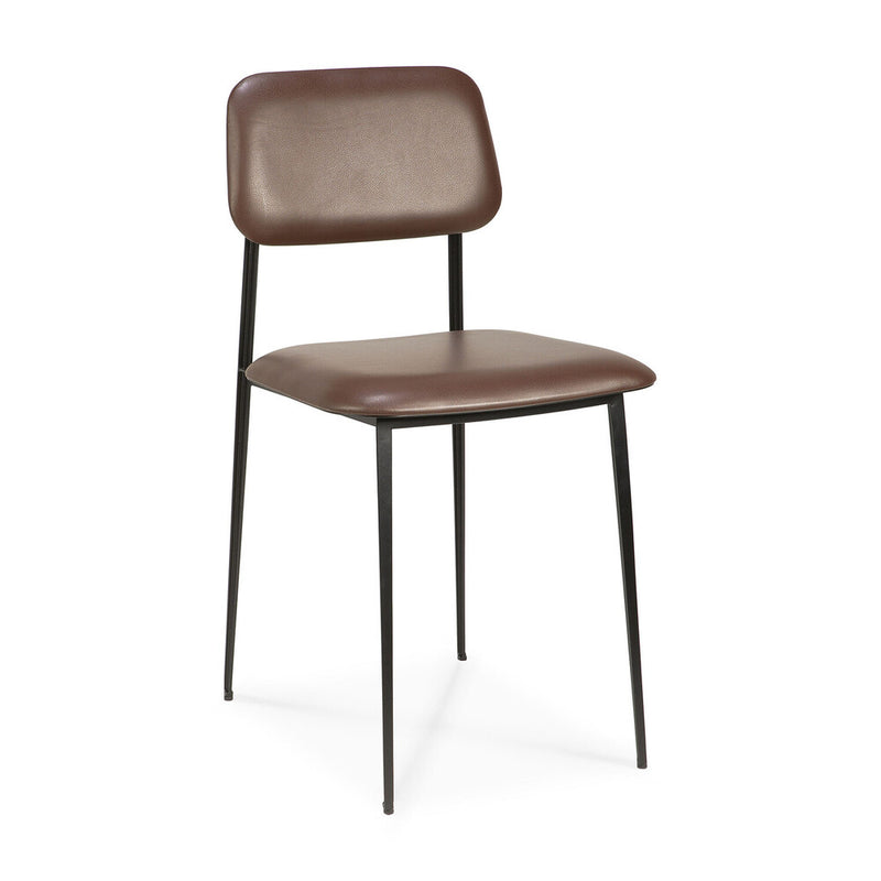 DC Dining Chair  -  Chocolate Leather