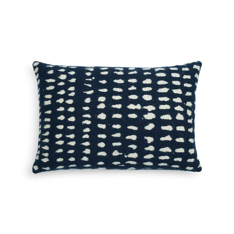 Navy Dots Cushion - Lumbar