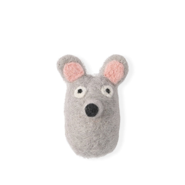 Mouse, Felted wood little Hangings
