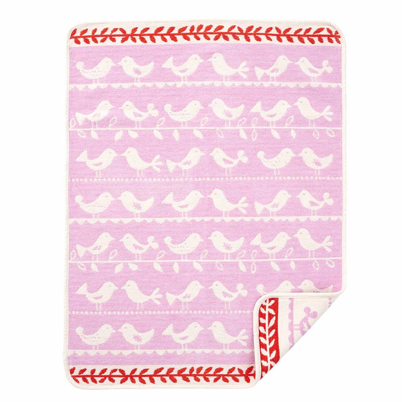 Klippan Birds Small Organic Cotton Blanket