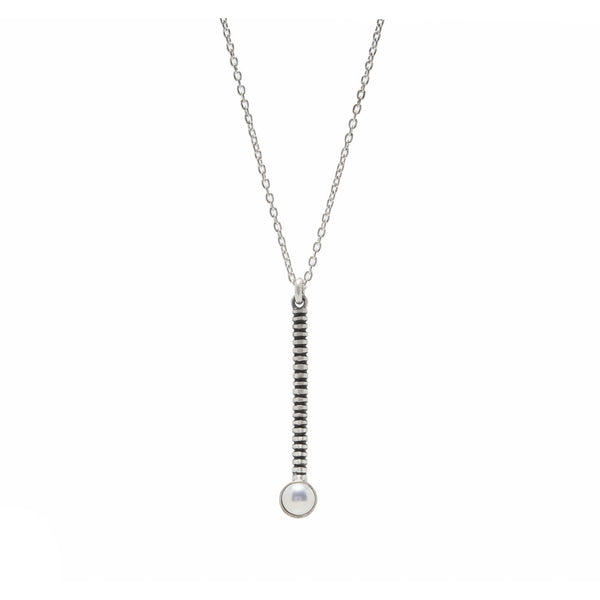 Long Spiral with Pearl Necklace