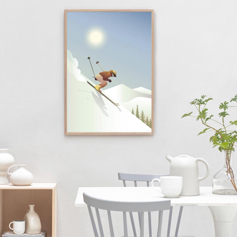 Downhill Skiing - poster