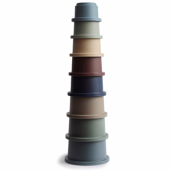 Mushie Stacking Cups Tower Toy