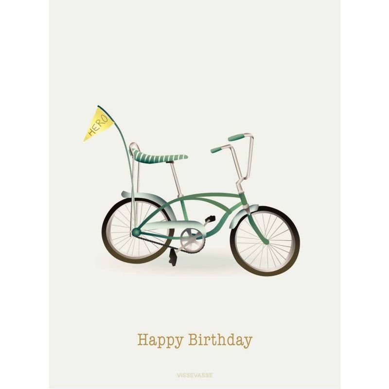 HAPPY BIRTHDAY bicycle - greeting card