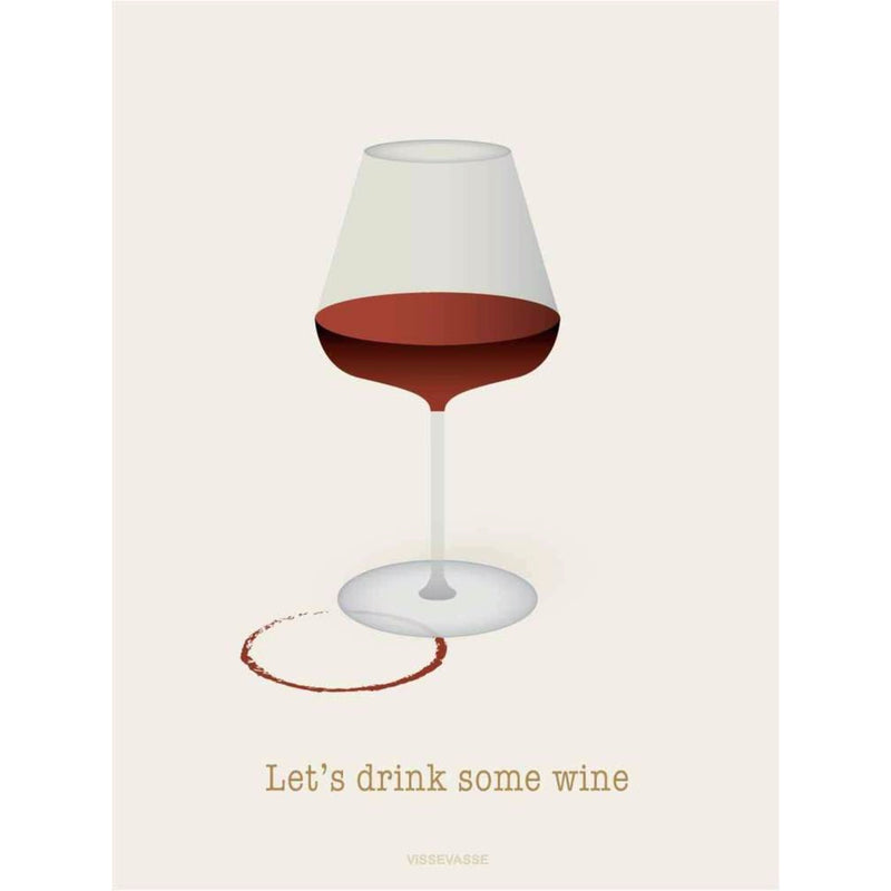 LET'S DRINK SOME WINE - greeting card