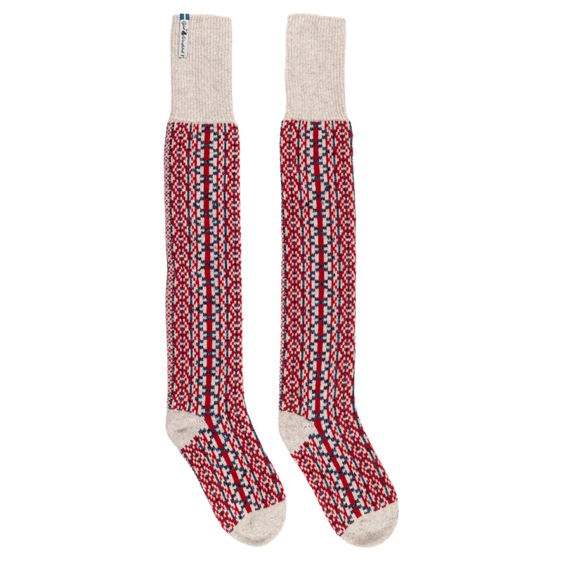 Over Knee Wool Socks, Lycksele Pattern, Ojbro Vantfabrik