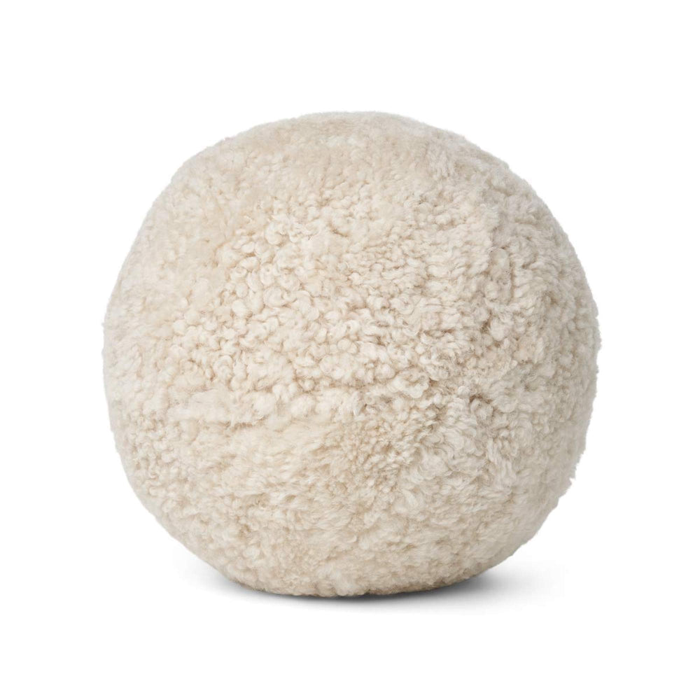 Round Ball Sheepskin Pillow - Pearl – Lagom 142