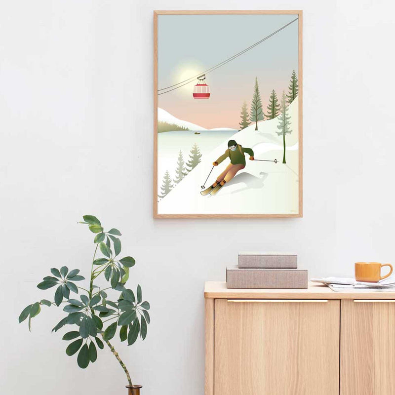Off Piste Skiing - poster