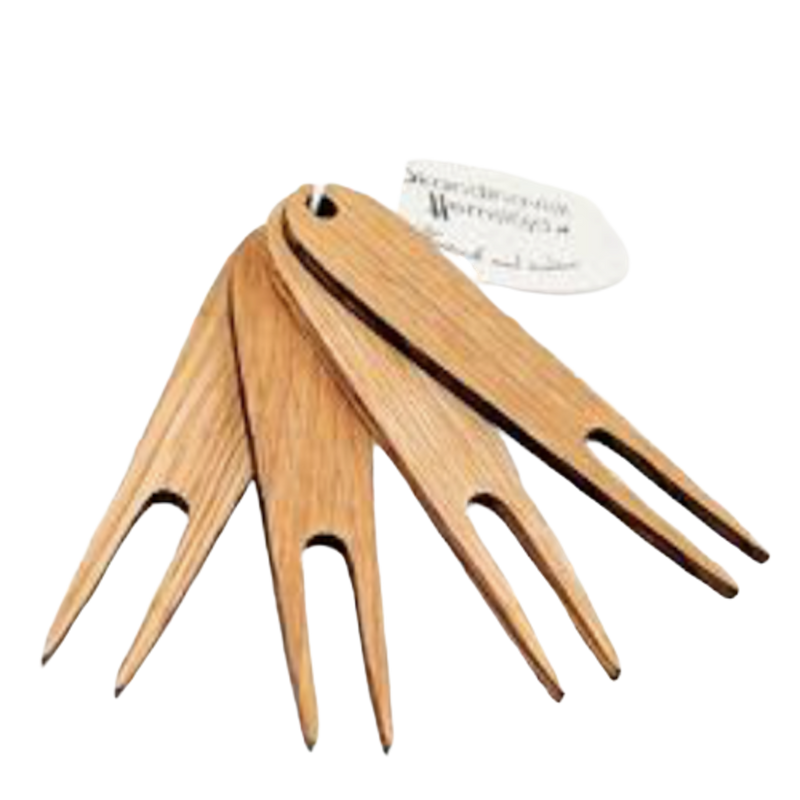 Swedish Wood Tapas Fork 4-pack