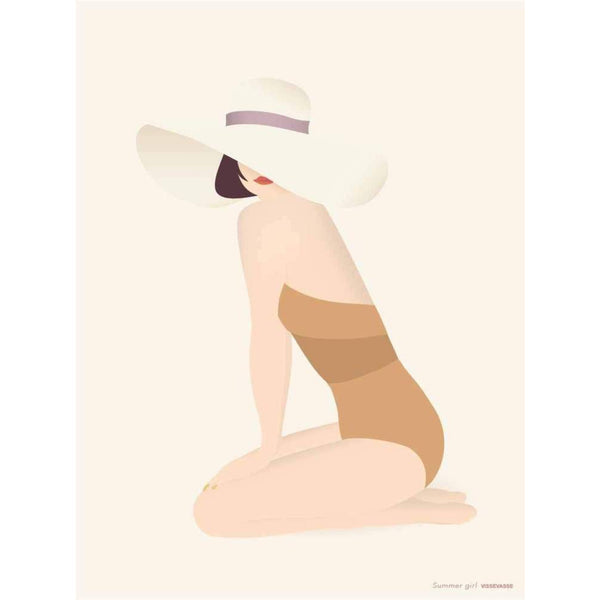 SUMMER GIRL - greeting card
