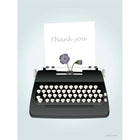 Thank You Typewriter - greeting card