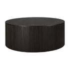 Mahogany Roller Max dark brown round coffee table