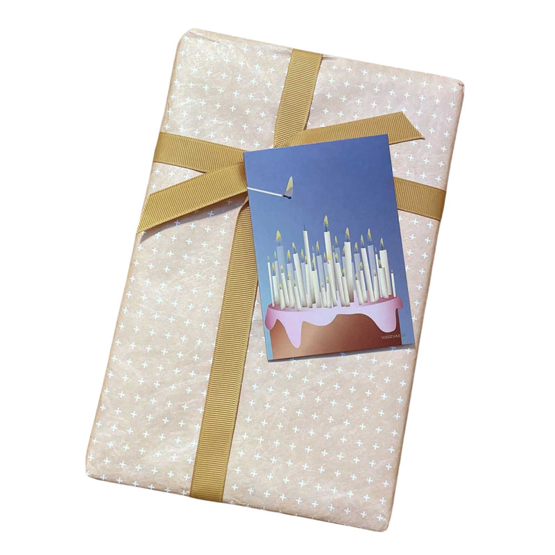 Cake With Candles - Mini Card / Gift Tag