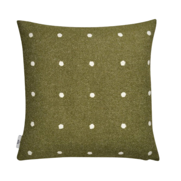 Roros Tweed Pastille Pillow Green Moss