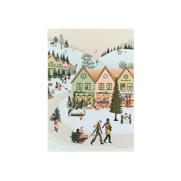 White Christmas  - mini card / gift tag