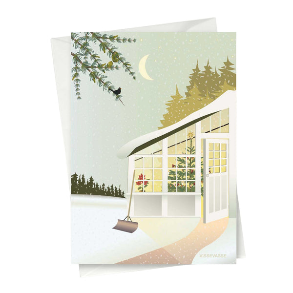 Christmas in the Greenhouse - greeting card
