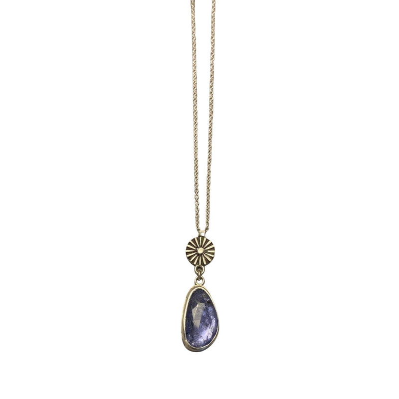 Tanzanite Necklace with Rays of Light