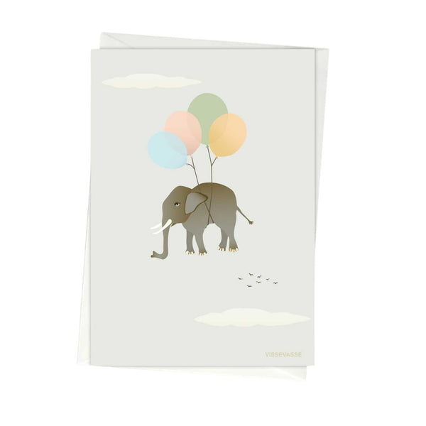 Flying Elephant - Greeting Card