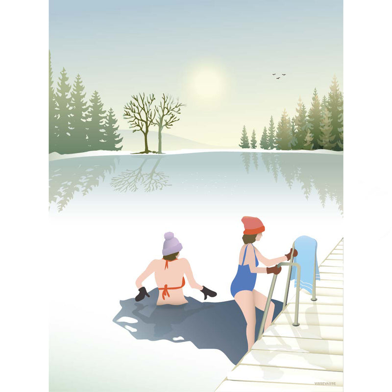 Winter Bath - Poster