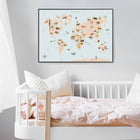 World Map Animal - poster