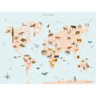 World Map Animal - poster