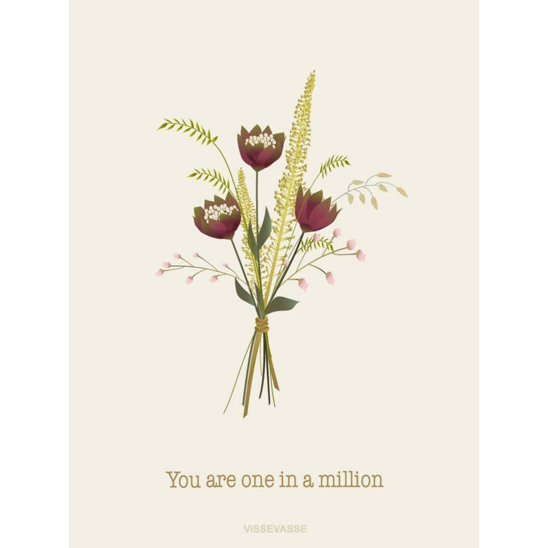 YOU ARE ONE IN A MILLION - greeting card