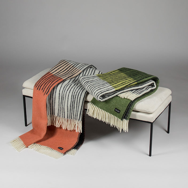 Draw Wool Blanket by Lina Johansson