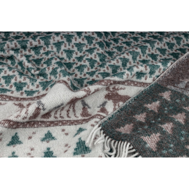 Skogen Pattern Wool Blanket Ojbro Vantfabrik