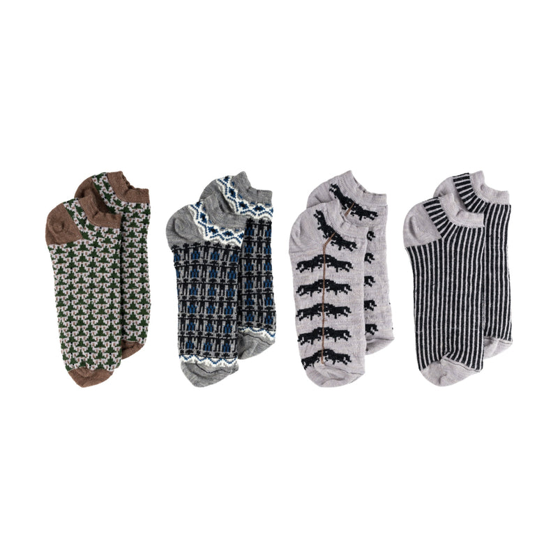 Low-cut Merino Socks, 4-Pack, Ojbro Vantfabrik