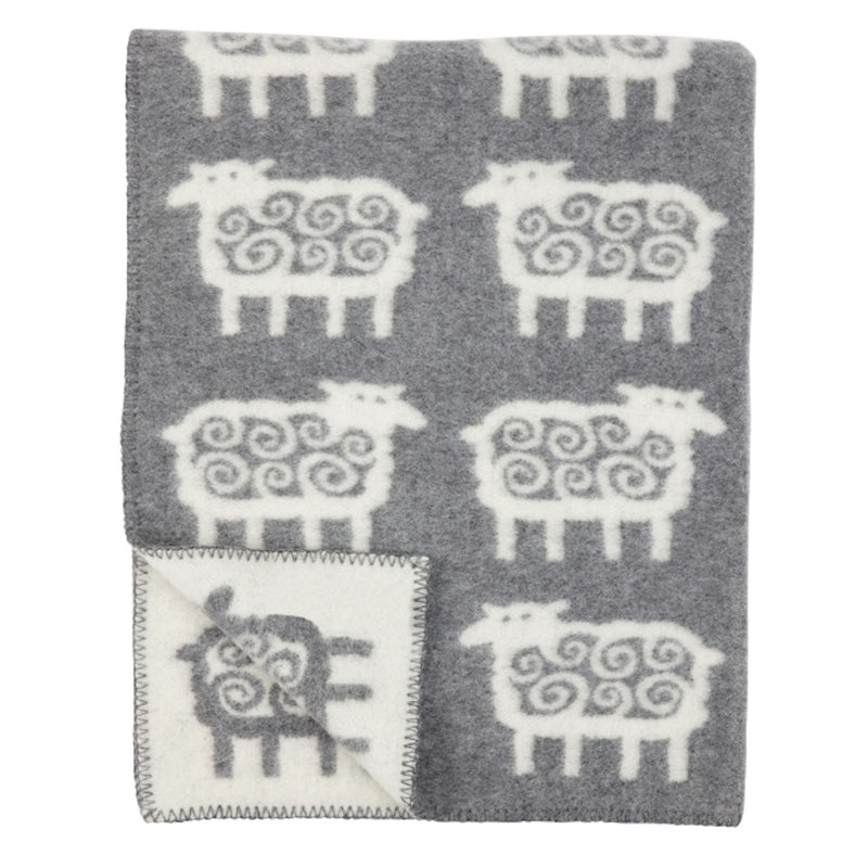 Klippan Sheep Eco Lamb's Wool Crib Blanket