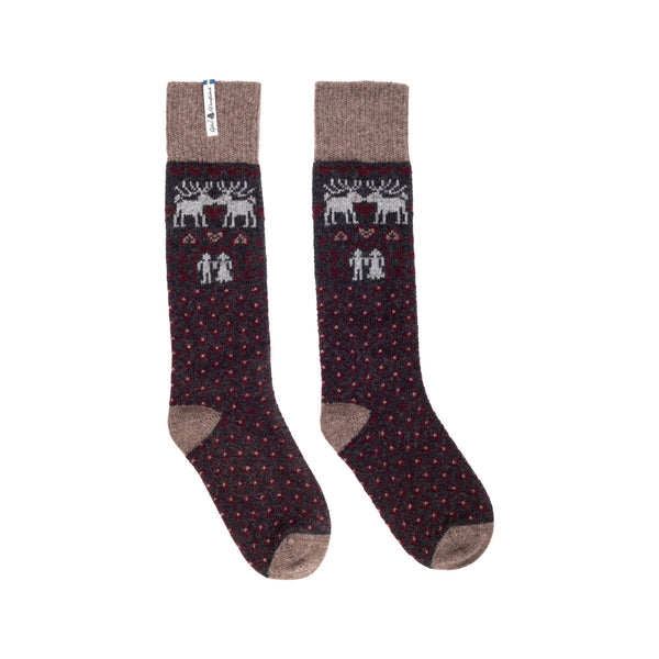 Below Knee Wool Socks, Fastfolk Pattern, Ojbro Vantfabrik