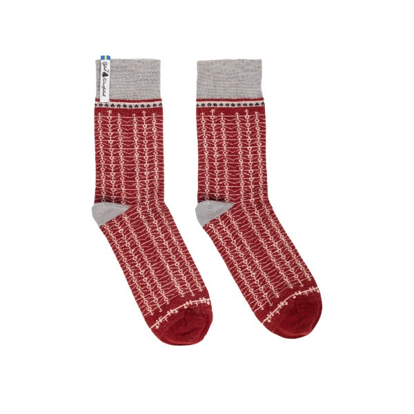 High Ankle Merino Socks, Eksharad Pattern, Ojbro Vantfabrik
