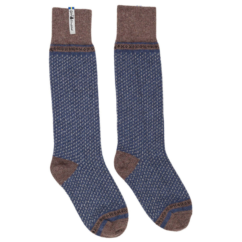 Below Knee Wool Socks, Skaftö Pattern, Ojbro Vantfabrik