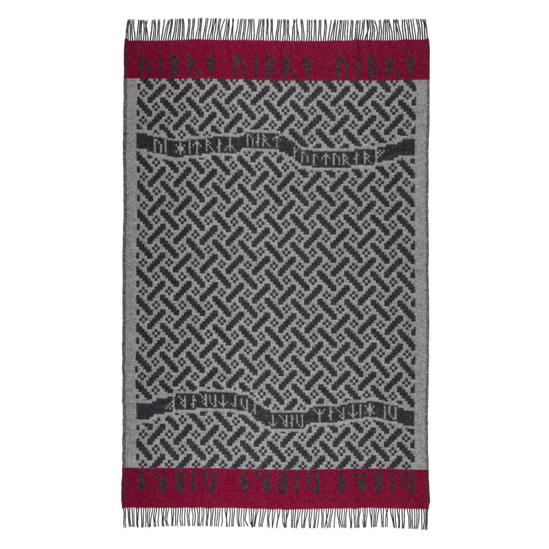 Futhark Pattern Wool Blanket Ojbro Vantfabrik